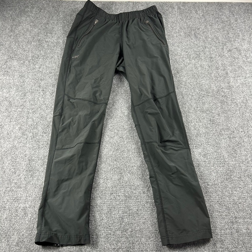 Outdoor Research Hijinx Pants Mens Large Black Athletic Hiking Zipper Cuffs